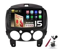 Android 15 Autoradio Sat Navi pour M-azda 2 (2007-2014) Lecteur multimédia à écran Tactile 9 Pouces avec sans Fil Carplay GPS Navigation FM RDS Bluetooth 5G-WiFi SWC DSP,M400s