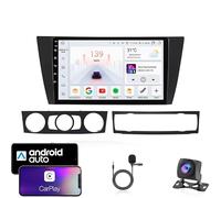 Android 15 Autoradio Stéréo pour BMW 3 Series Brancher Et Utiliser 9''Lecteur Multimédia GPS Navigation Support WiFi 4G USB Soutien Carplay Bluetooth DSP Commandes au vola HM608 8 Core 4G+WiFi 4+64GB