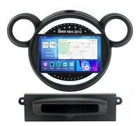 Android 15 Autoradio Stéréo pour BMW Mini 2012 Brancher Et Utiliser 9''Lecteur Multimédia GPS Navigation Support WiFi 4G USB Soutien Carplay Bluetooth DSP Commandes au vol HM606 8 Core 4G+WiFi 2+32GB