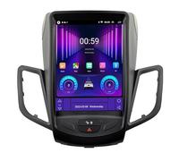 Android 15 Autoradio Stéréo pour Ford Fiesta 2009-2016 Brancher Et Utiliser 9.7''Lecteur Multimédia GPS Navigation Support WiFi 4G USB Soutien Carplay Bluetooth DSP Commande V 4 8 Core 4G+WiFi 2+64GB