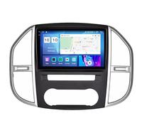 Android 15 Autoradio Stéréo pour Mercedes Vito 3 2014-2020 Brancher Et Utiliser 9''Lecteur Multimédia GPS Navigation Support WiFi 4G USB Soutien Carplay Bluetooth DSP Command HM605 4 Core WiFi 4+64GB
