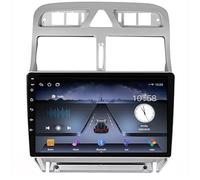 Android 15 Autoradio Stéréo pour Peugeot 307 2002-2013 Brancher Et Utiliser 9''Lecteur Multimédia GPS Navigation Support WiFi 4G USB Soutien Carplay Bluetooth DSP Command HM610 8 Core 4G+WiFi 8+128GB