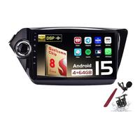 Android 15 Car Radio Sat Navi pour K-IA Rio K2 (2011-2016) Lecteur multimédia à écran Tactile 9 Pouces avec sans Fil Carplay GPS Navigation FM RDS Bluetooth 5G-WiFi SWC DSP,M120s