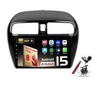 Android 15 Car Radio Sat Navi pour M-itsubishi Mirage (2012-2018) Lecteur multimédia à écran Tactile 9 Pouces avec Carplay sans Fil Navigation GPS FM RDS Bluetooth 5G-WiFi SWC DSP,M120s