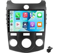 Android 15 Car Stereo Radio for Kia Forte Cerato K3 2009-2013 | Manual AC 9" Touchscreen Wireless Carplay Android Auto WiFi GPS Bluetooth FM EQ DSP SWC Split Screen Camera