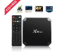 Android 9.0 TV BOX X96mini Amlogic S905W Quad Core 1 Go de mémoire 8 Go Flash HD 1080p avec 2.4G Wifi, 4K, H.265 Lecteur multimédia