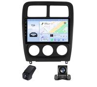 Android Autoradio pour Dodge Caliber PM 2009-2013 avec CarPlay et Android Auto, 9 "écran Tactile Autoradio avec Bluetooth/Navigation GPS/Radio FM/Caméra de recul/Commande au Volant(X2)