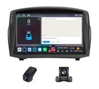 Android Autoradio pour Ford Fiesta MK 6 2008-2019 Wireless Carplay Android Auto 9 Pouces écran Poste Radio Voiture Bluetooth avec GPS/Caméra de Recul/RDS Radio+Commande au Volant(M150CP)