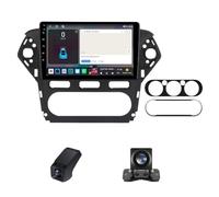 Android Autoradio pour Ford Mondeo 4 2010-2014 Wireless Carplay Android Auto 10 Pouces écran Poste Radio Voiture Bluetooth avec GPS/Caméra de Recul/RDS Radio+Commande au Volant(M160CP)