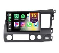 Android Autoradio pour Honda Civic 2006-2011, 10.1 Pouces Poste Radio Voiture avec CarPlay Android Auto GPS WiFi Bluetooth Caméra(RHD,8Core(6+128GB))