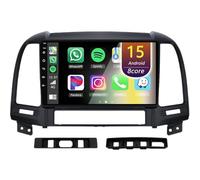Android Autoradio pour Hyundai Santa Fe 2 2006-2012, 9 Pouces Poste Radio Voiture avec CarPlay Android Auto GPS WiFi Bluetooth Caméra(4Core(2+32GB))