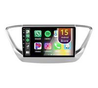 Android Autoradio pour Hyundai Verna Solaris 2017-2018, 9 Pouces Poste Radio Voiture avec CarPlay Android Auto GPS WiFi Bluetooth Caméra(8Core(2+32GB))