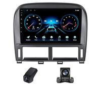 Android Autoradio pour Lexus LS430 XF30 LS 430 2000-2006 Toyota Celsior XF30 III 3 2000-2006 Carplay sans Fil Android Auto, Écran Tactile 9 Pouces Navigation GPS WiFi Bluetooth(M150CP)