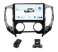 Android Autoradio pour Mitsubishi L200 5 2015-2019 avec CarPlay et Android Auto, 9 "écran Tactile Autoradio avec Bluetooth/Navigation GPS/Radio FM/Caméra de recul/Commande au Volant(X2)