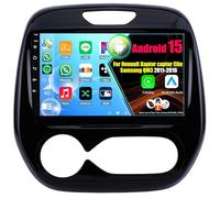 Android Autoradio pour Renault Kaptur captur Clio Samsung QM3 2011-2016 avec CarPlay Android Auto sans Fil 9 Pouces Écran Tactile Radio avec Bluetooth WiFi(8Core(4+64GB))