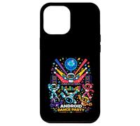 Android Dance Party Robot DJ Futuriste Musique Vibes Club Art Coque pour iPhone 12 Pro Max