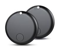 Android Smart Tag,Traceur Bluetooth Compatible avec l'application Google « Find My Device » (Android Uniquement) pour clés,Bagages, Sacs à Dos,Sacs à Main et Autres Objets (Noir, Pack de 2)