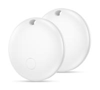 Android Tracker Tag Blanc 2 Pack- Traceur Bluetooth Compatible avec Apple Localiser et Google Find My Device, Smart GPS Localisateur pour Clés, Portefeuilles et Valises, Batterie Remplaçable