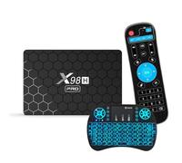 Android TV Box 12.0, X98h Pro X98h Pro RK3528 Quad Core 64 Bits, Prend en Charge Le Wi-FI Double Bande 6 Et Le Bluetooth 5.0 4K/6K/8K Ultra HD Smart TV Box,4gb+32gb