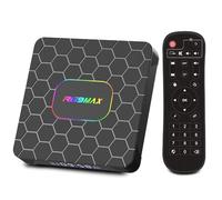 Android TV Box 14.0, 4GB RAM 64GB ROM RK3528 Quad-Core, TV Box Support 4K UHD HDMI 2.0, WiFi 6/Bluetooth 5.0, Dual USB 3.0/2.0 1000M LAN Smart Box