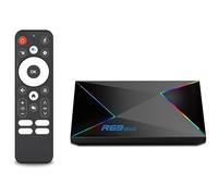 Android TV Box 14.0,R69 4GB RAM+32GB ROM,CPU Allwinner H728 &GPU Mali G57-MC1 Chipset Android Box,Résolution 4K/8K Support 2.4G/5.8G Double WiFi et Bluetooth 5.0 Smart TV Box 2025