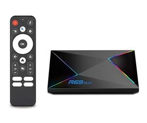 Android TV Box 14.0,R69 4GB RAM+32GB ROM,CPU Allwinner H728 &GPU Mali G57-MC1 Chipset Android Box,Résolution 4K/8K Support 2.4G/5.8G Double WiFi et Bluetooth 5.0 Smart TV Box 2025