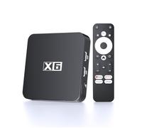 Android TV Box 4K HDR Boitier Android TV Compatible avec Google Play et Netflix 4K, Audio Dolby, HDR10, Dualband Wi-FI, Bluetooth 5.0, AV1 et Ethernet, 2go RAM 16go ROM Streaming Box, Assistant Vocal
