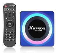Android TV Box,Android 13.0 2Go RAM 16Go ROM RK3528 Quad-Core 64bit Cortex-A53 Mali 450 MP2 GPU Support 8K 3D 1080P 2.4/5.0GHz WiFi BT5.0 10/100M Ethernet DLNA USB 3.0 H.265 Smart TV Box