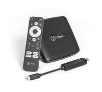 Android TV Box avec DVB-T tuner, Youin You-Box T2, 4K UHD, Chromecast intégré et Hey Google, HDMI, USB, Bluetooth 4.2, Ethernet 100