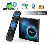 Android TV Box, T95 Android 10.0 TV Box Allwinner H616 Quadcore 2Go RAM 16Go ROM Mali-G31 MP2 GPU Support 6K 3D 1080P 2.45.0GHz Du