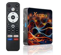 Android TV Box,X14 Pro Android 14.0 2Go RAM 16Go ROM RK3518 Quad-Core 64bit Cortex-A53 Mali 450 MP2 GPU Support BT5.0 4K 3D 1080P 2.4/5.0GHz WiFi 10/100M Ethernet DLNA HDMI2.0 USB3.0 H.265