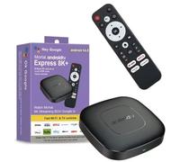 Android TV Express 8K+, Box TV Android 14.0, WiFi Double Bande 2.4/5GHz, Télécommande Vocale, Streaming HDR