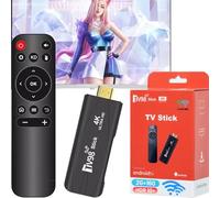 Android TV Stick 2GB RAM 16GB Voice Control,Shortcut Keys,H313 Quad-Core 64bit WiFi6 Dual WiFi 2.4G/5G 4K HDR10+ Ultra USB HD Smart TV Stick (TV1)