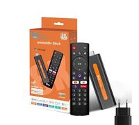 Android TV Stick14.0 2GB RAM 16GB Voice Control,Shortcut Keys,H313 Quad-Core 64bit WiFi6 Dual WiFi 2.4G/5G 4K HDR10+ Ultra USB HD Smart TV Stick (H6 2+16 APP)