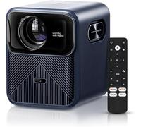 Android TV Videoprojecteur 4K, 900 ANSI Full HD Natif 1080P Projecteur Video, Auto Focus/Keystone Zoom 50%, 16W Haut-Parleurs, 2.4G & 5G WiFi Bluetooth Retroprojecteur Home Cinéma
