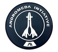 Andromeda Initiative Brillent dans Le Noir Mass Effect Cosplay PVC Airsoft Paintball Patch (Noir)