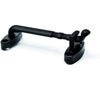 andromedagie | BRUCO 10 PCS NOIR | Fenêtre manuelle pour cadres à double porte | Polymère haute résistance | Verrouillage | Installation bilatérale | Ventilation sécurisée