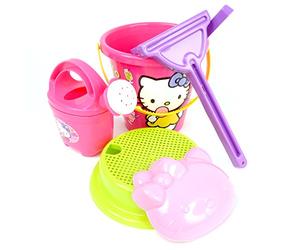 Androni - 1335 HK - Jeu de Plein Air - Seau Garni Décor Hello Kitty - 17 cm