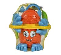 Androni Simba 107113021 - Jeu de Plein Air - Seau de Plage Garni, avec moules Mains et Pieds