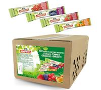 ANDROS | 100 sticks individuels de confiture 20g | 4 parfums pour varier les plaisirs : fraise, prune, groseille, abricot
