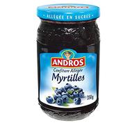ANDROS - Allégée Confiture De Myrtilles 350G - ( Lot De 4 )