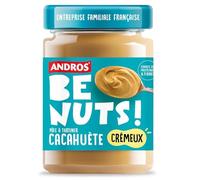 ANDROS BE NUTS - Pâte à Tartiner Cacahuète Onctueuse, Texture Crémeuse, Pot 325g - Lot De 3