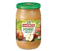 ANDROS - Compote De Pomme Nature, Sans Sucres Ajoutés 750G - Lot De 4