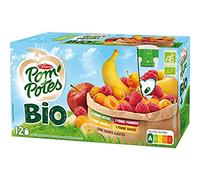 Andros Compotes multi variétés allégée en sucres - Les 12 gourdes de 90g