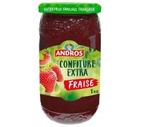 ANDROS - Confiture Extra À La Fraise 1Kg - Lot De 4