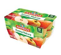 Andros Dessert Fruitier Pomme Nature, 12 x 100g