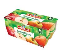 Andros Dessert Fruitier Pomme Nature, 16 x 100g