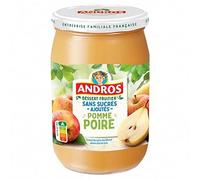 ANDROS Dessert pomme et poire sans sucres ajoutés 650 g
