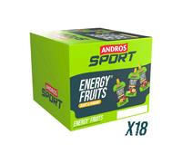 Andros Sport - Pack de 18 purées énergétiques - Pack Energy Fruits Pomme Banane (x18)