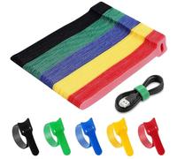 Androxeda 100 Pièces Attache Câble Scratch Serre Cable Bande Réutilisable, Pour La Gestion Des Câbles De PC, Bureau À Domicile, Électronique Et Organisation Domestique